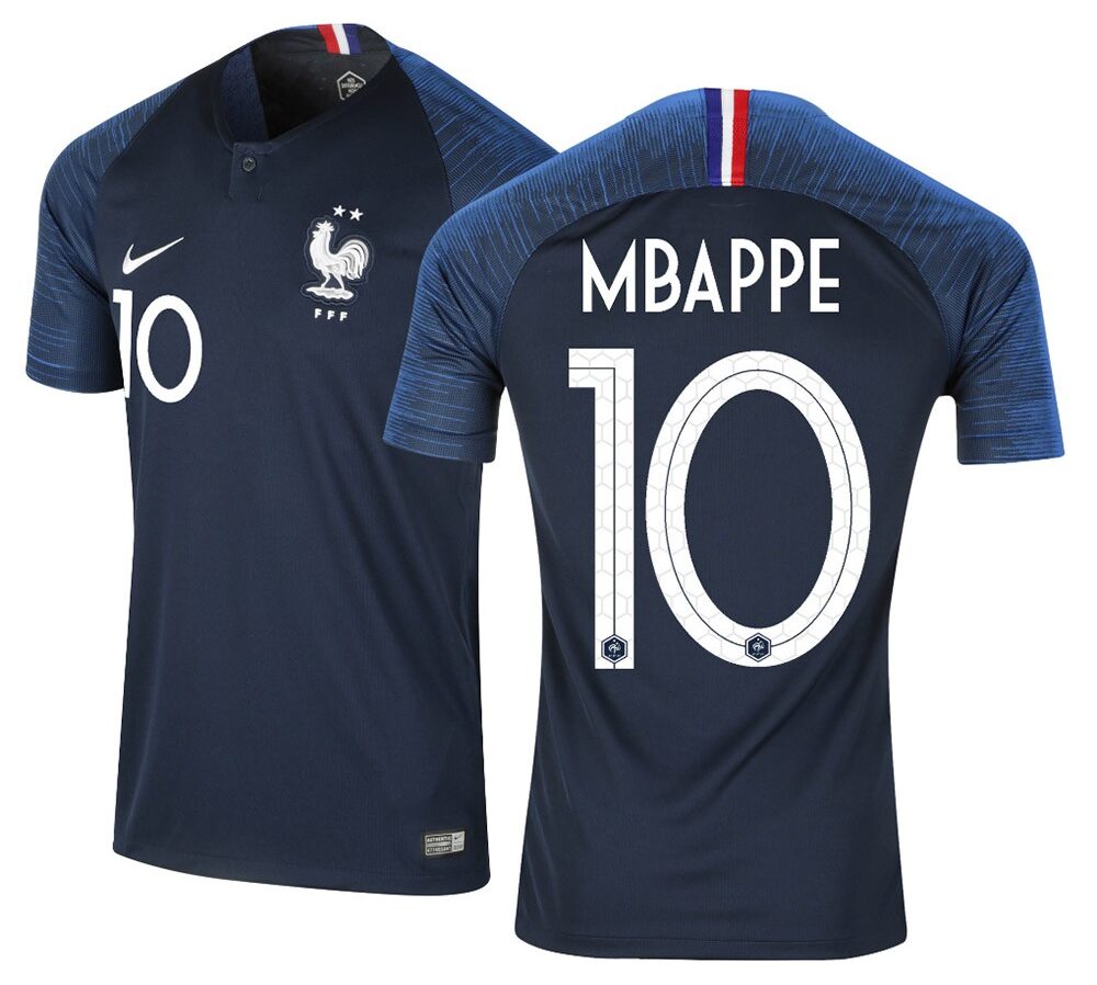 MAILLOT FRANCE DOMICILE MBAPPE 2018-2019