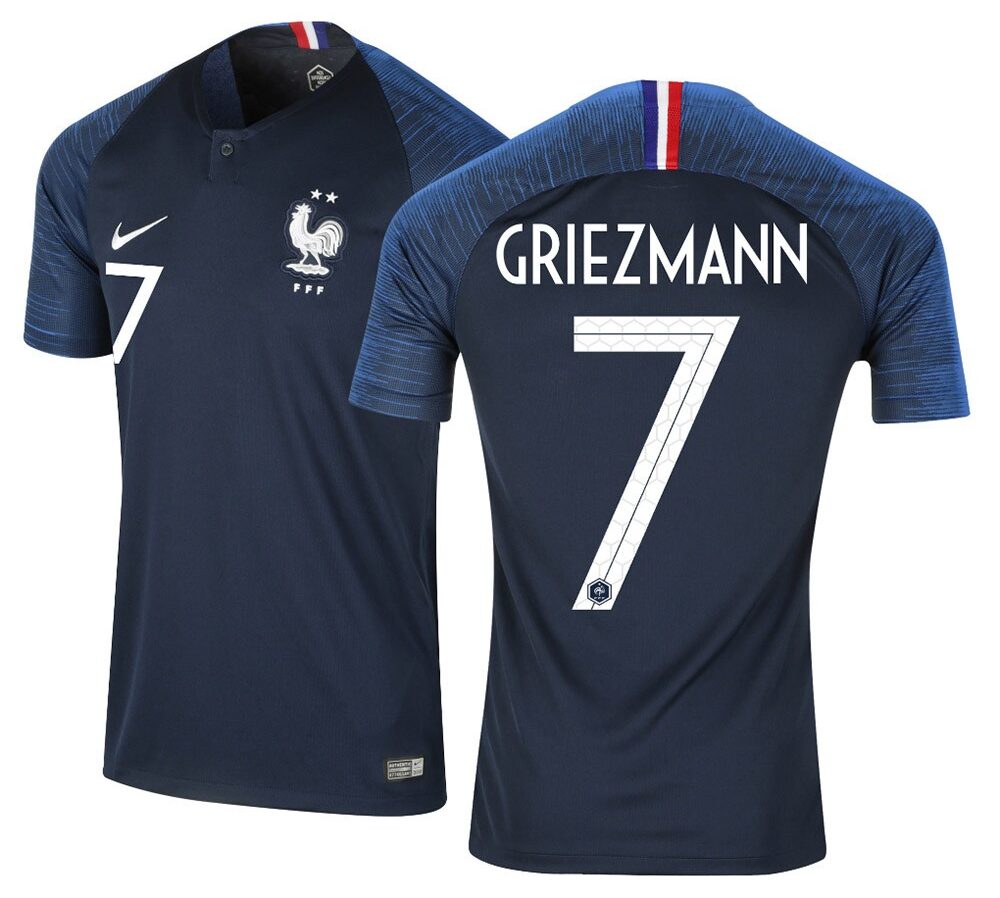MAILLOT FRANCE DOMICILE GRIEZMANN 2018-2019