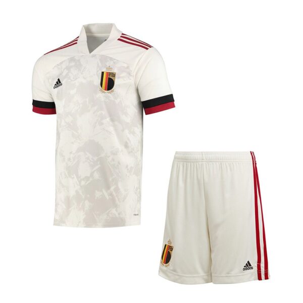 PACK JUNIOR BELGIQUE EXTERIEUR. ENSEMBLE MAILLOT ET SHORT 2020-2021