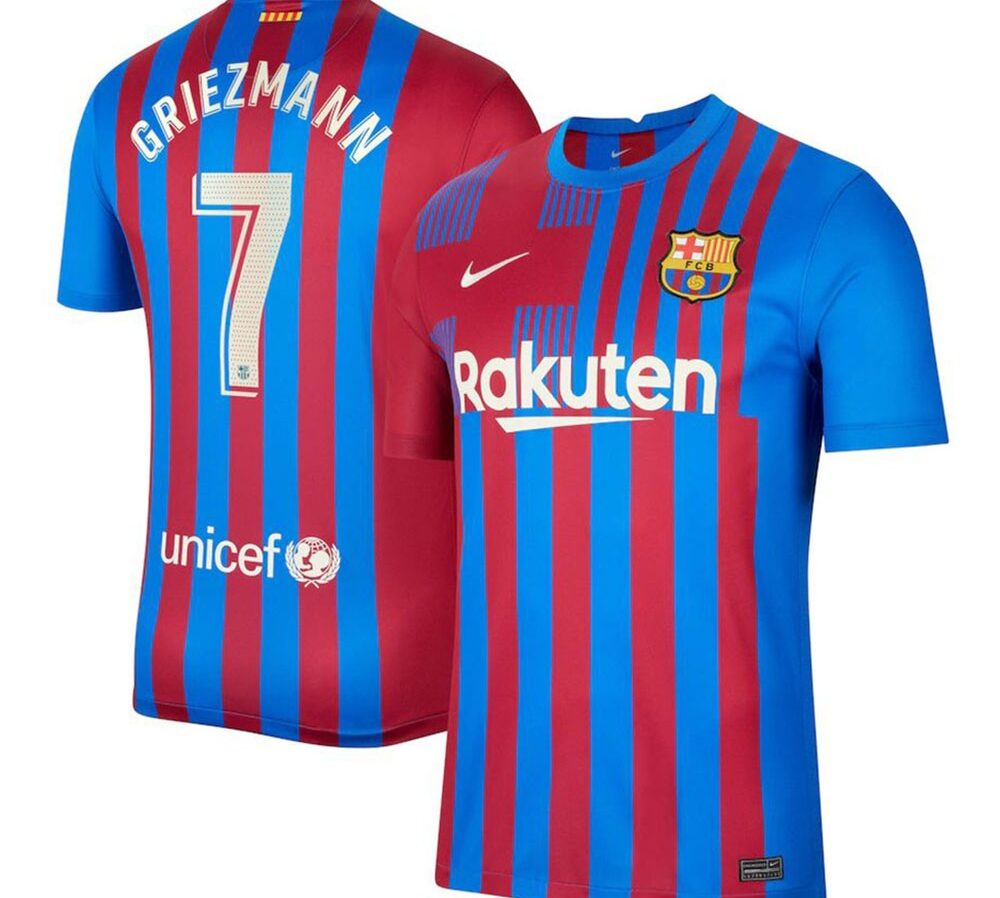 MAILLOT FC BARCELONE DOMICILE GRIEZMANN 2021-2022