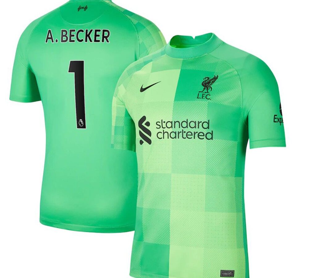 MAILLOT LIVERPOOL GARDIEN DE BUT A.BECKER 2021-2022