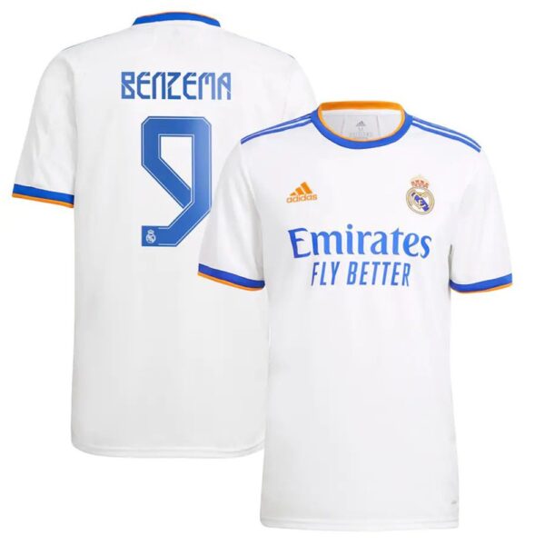 MAILLOT REAL MADRID DOMICILE BENZEMA 2021-2022