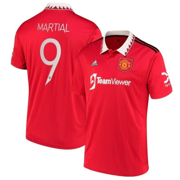 MAILLOT MANCHESTER UNITED DOMICILE MARTIAL COUPE D'EUROPE 2022-2023