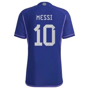 PACK ARGENTINE EXTERIEUR MESSI . ENSEMBLE ADULTE MAILLOT ET SHORT 2022-2023