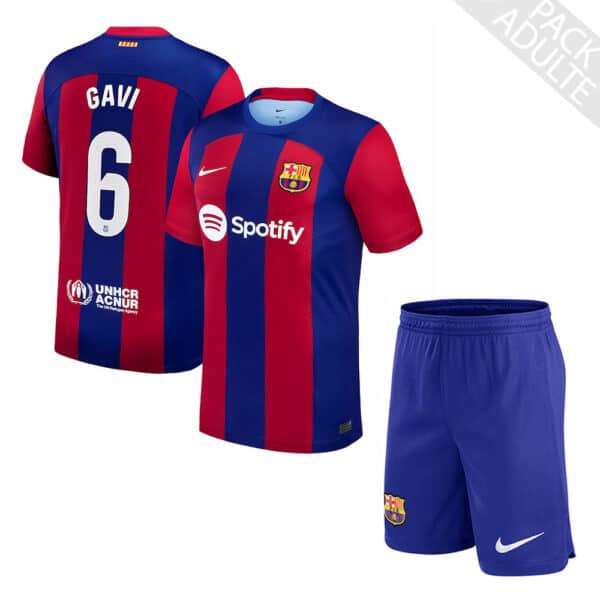 PACK FC BARCELONE DOMICILE GAVI ADULTE 2023-2024