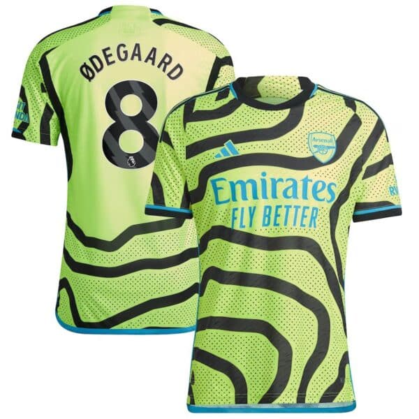 MAILLOT ARSENAL EXTERIEUR ODEGAARD VERSION AUTHENTIC 2023-2024