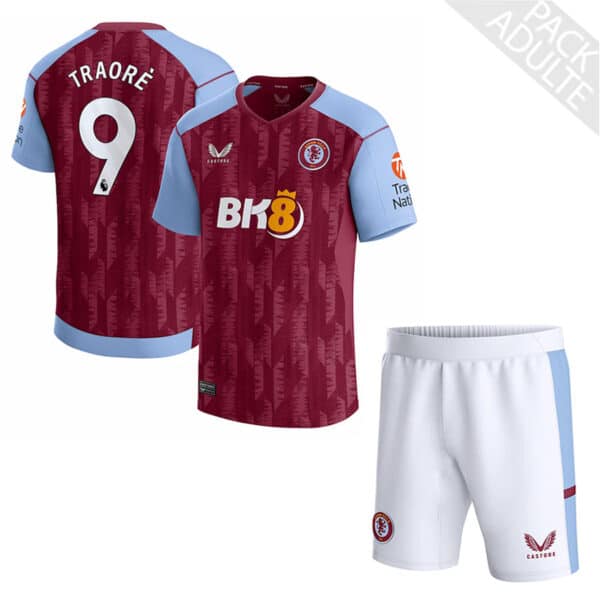 PACK ASTON VILLA DOMICILE TRAORE ADULTE 2023-2024