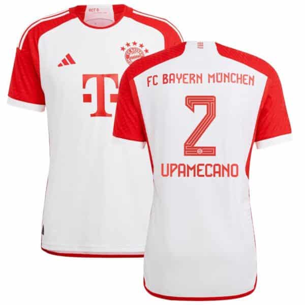 MAILLOT BAYERN MUNICH DOMICILE UPAMECANO VERSION AUTHENTIC 2023-2024