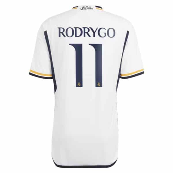 MAILLOT REAL MADRID DOMICILE RODRYGO VERSION AUTHENTIC 2023-2024