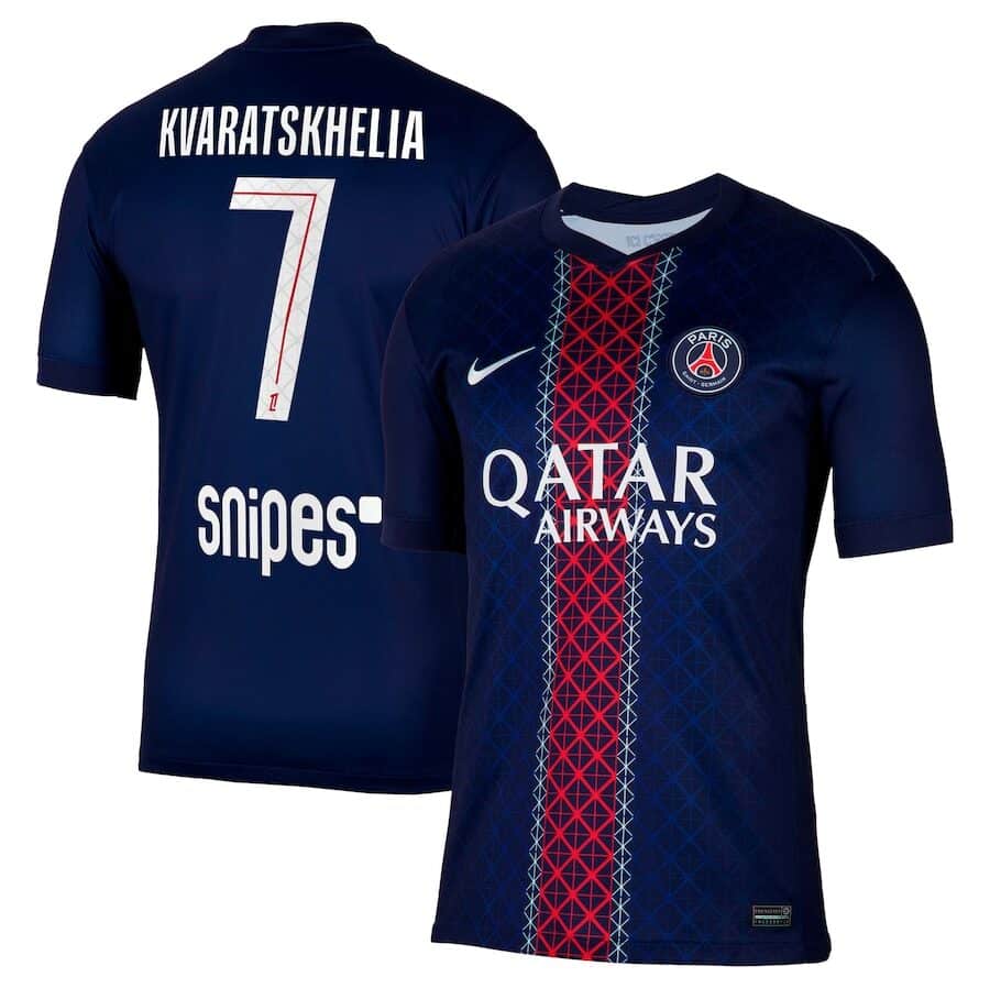 MAILLOT PSG DOMICILE KVARATSKHELIA SAISON 2025-2026