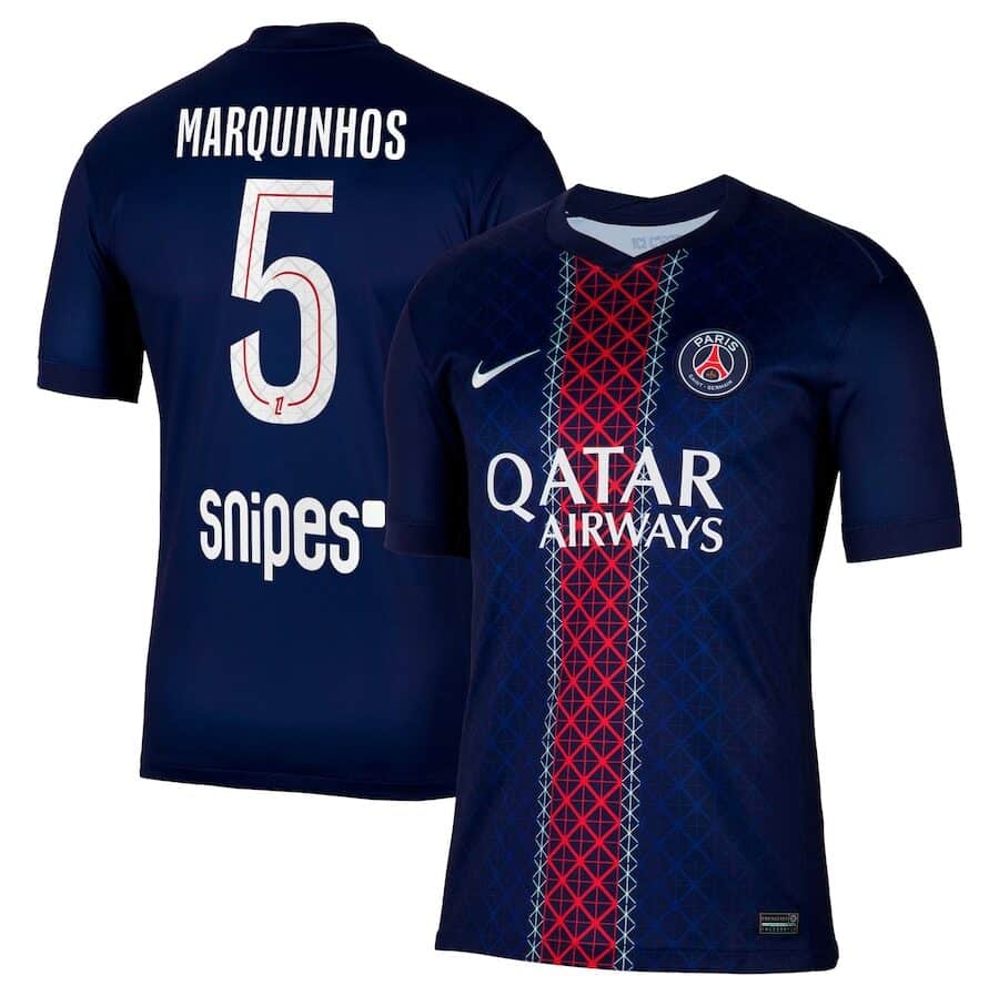 MAILLOT PSG DOMICILE MARQUINHOS SAISON 2025-2026