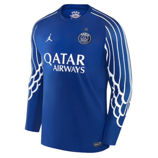 MAILLOT PSG 4TH MANCHES LONGUES AVEC 1 ETOILE FLOCAGE CHAMPION 2024-2025